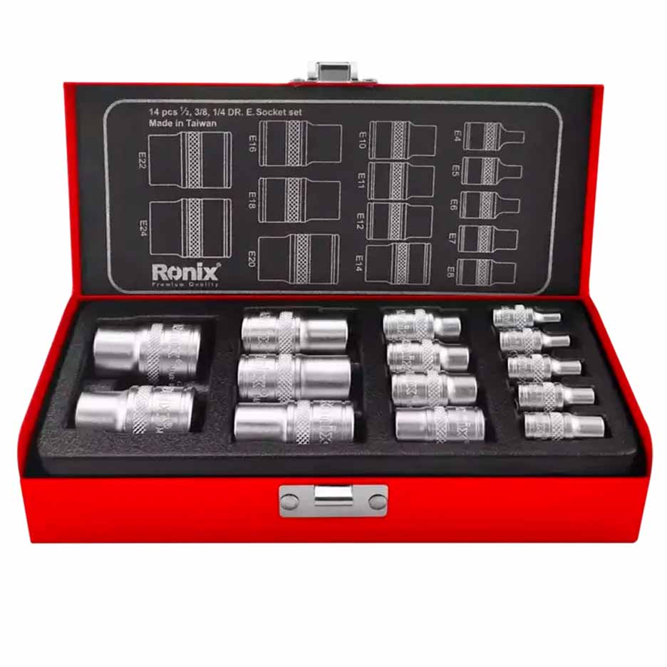 جعبه بکس ترکیبی 14 پارچه رونیکس مدل RH-2695E