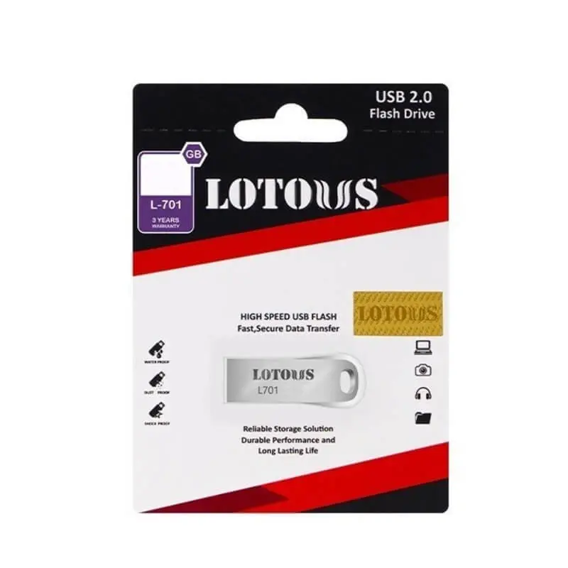فلش مموری USB 2.0 لوتوس مدل L701 ظرفیت 64 گیگابایت